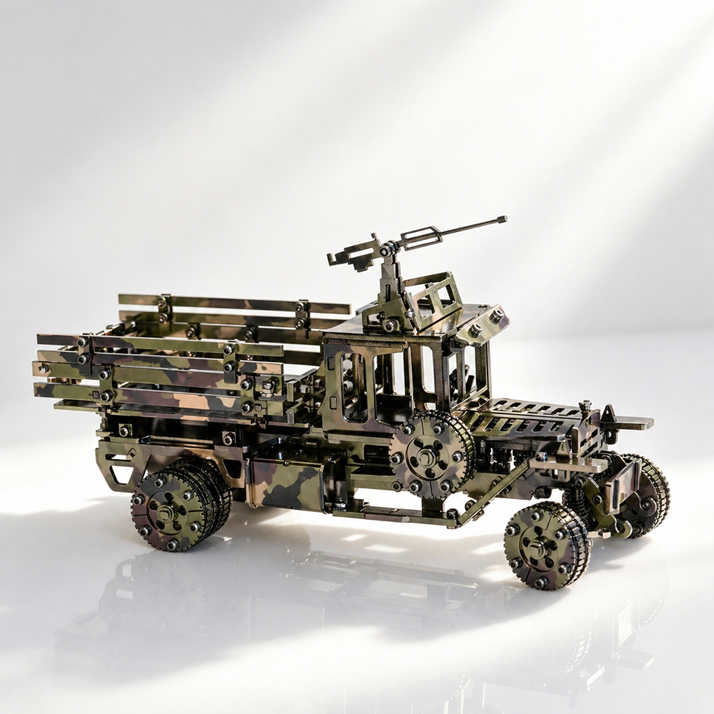 camouflage-metal-military-truck-model-kit-for-adults