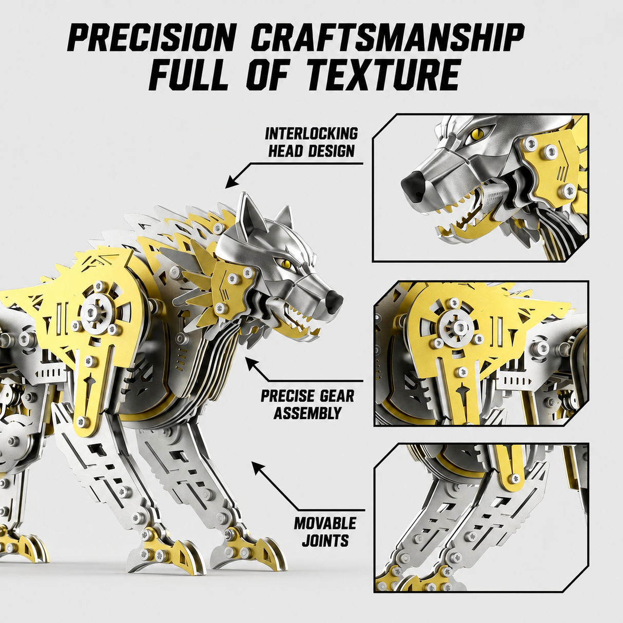 3d-metal-mechanical-wolf-puzzle-kit-movable-joints