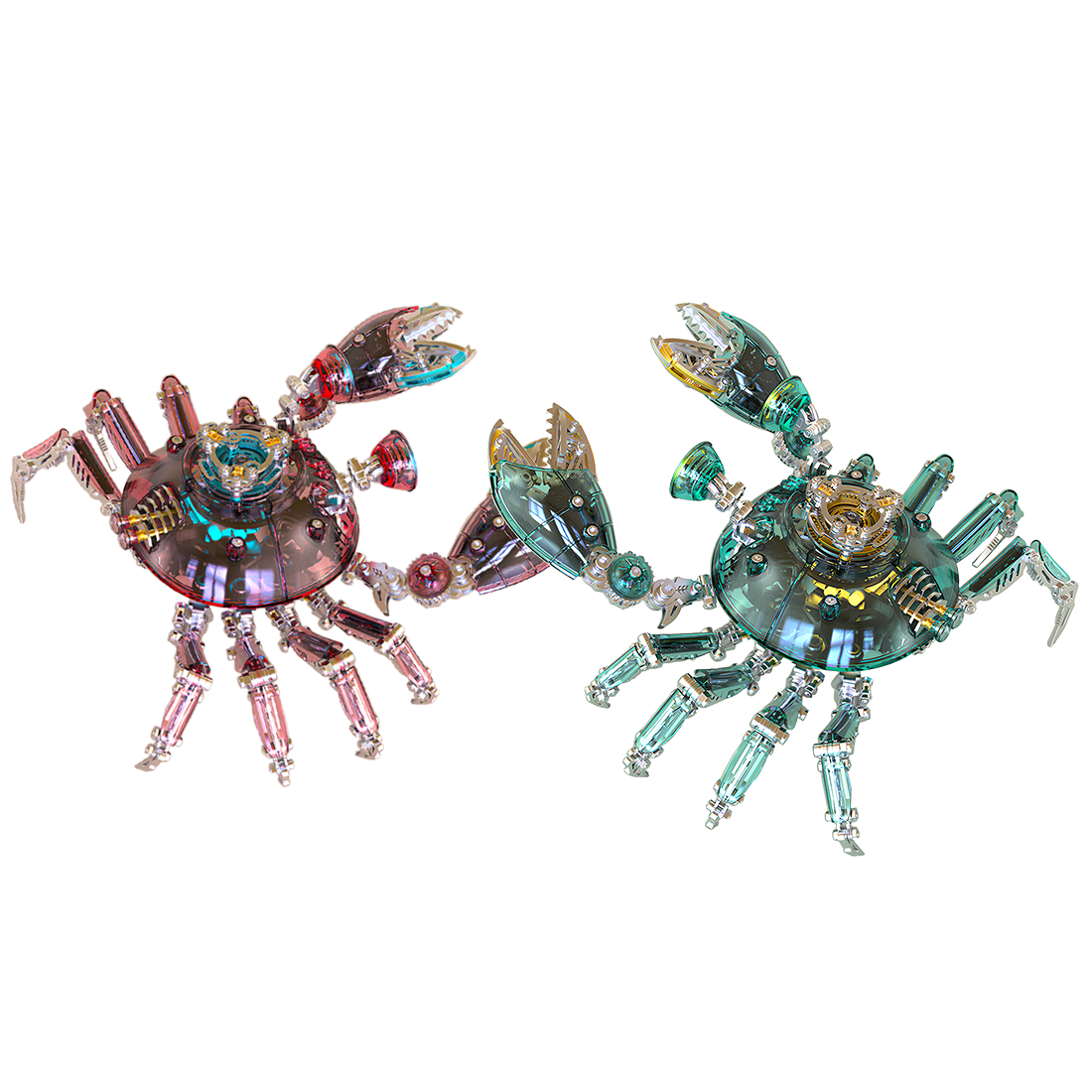 3D DIY Metal Mechanical Crab Assembly Kit