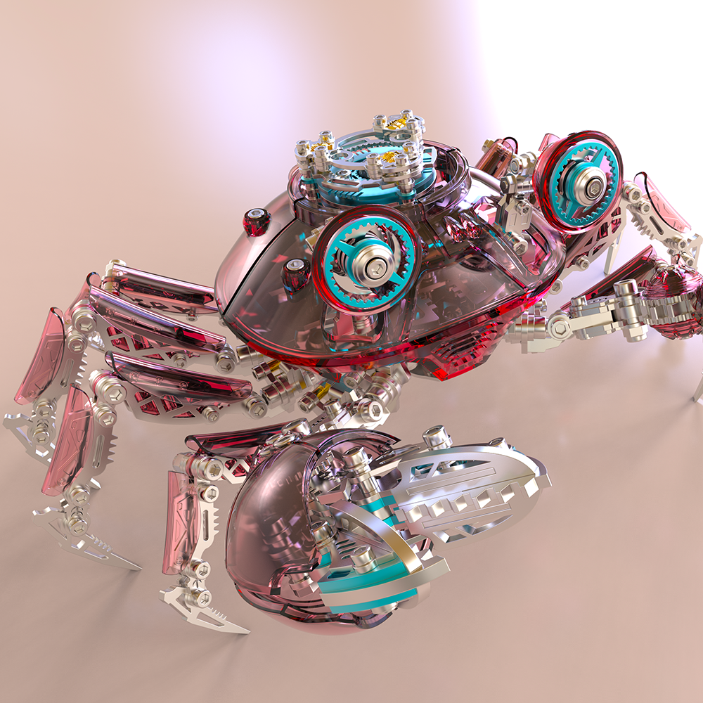 3D DIY Metal Mechanical Crab Assembly Kit