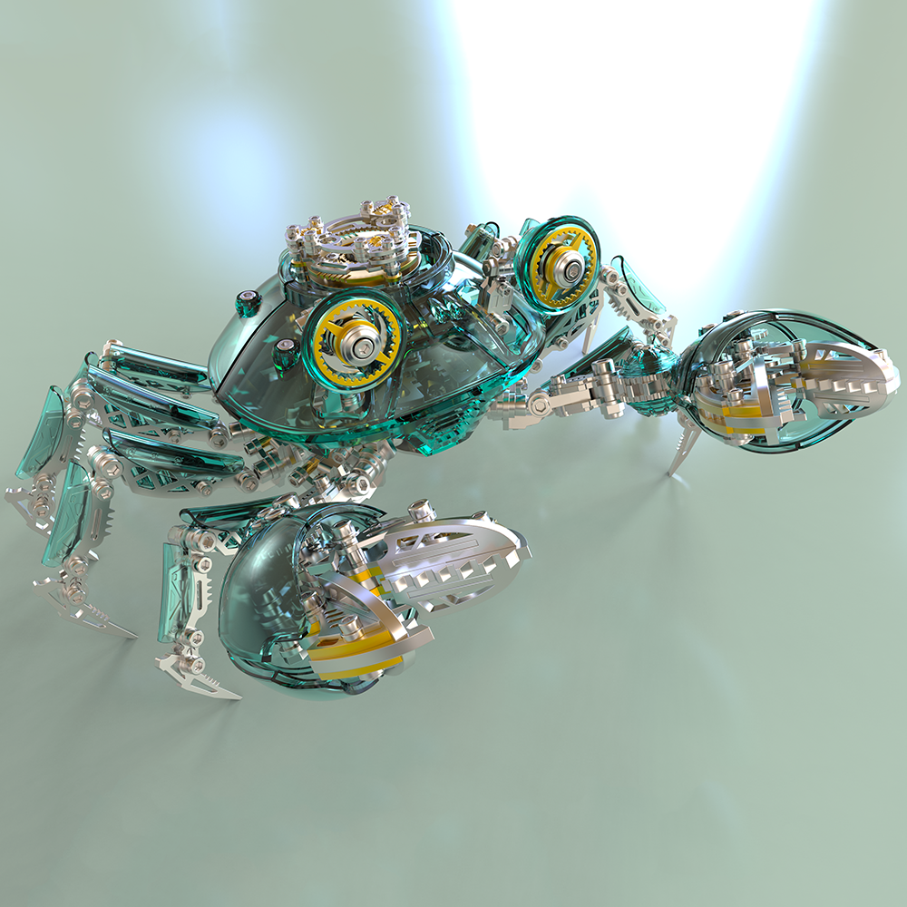 3D DIY Metal Mechanical Crab Assembly Kit