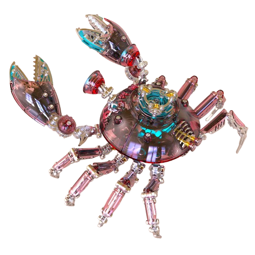 3D DIY Metal Mechanical Crab Assembly Kit