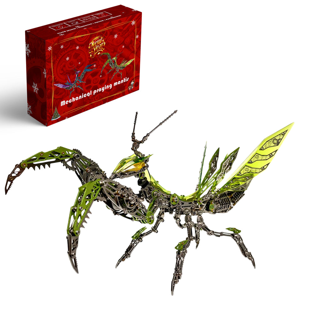 3D Metal Mechanical Mantis 1200PCS Puzzle Model Kit Insect Series
