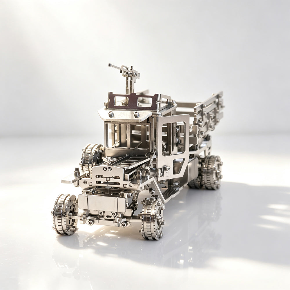 3D Metal Mechanical Military Truck Model Kit for Adults Camouflage DIY Assembly Puzzle