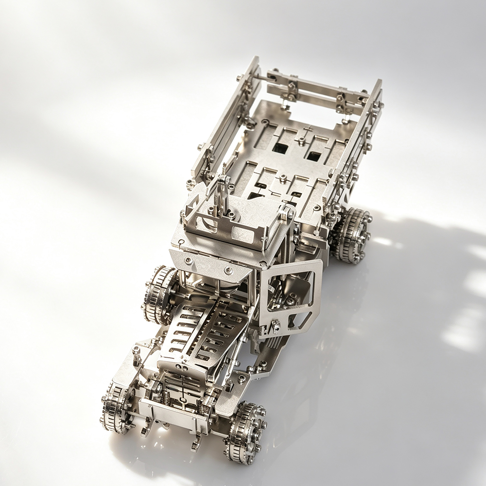 3D Metal Mechanical Military Truck Model Kit for Adults Camouflage DIY Assembly Puzzle