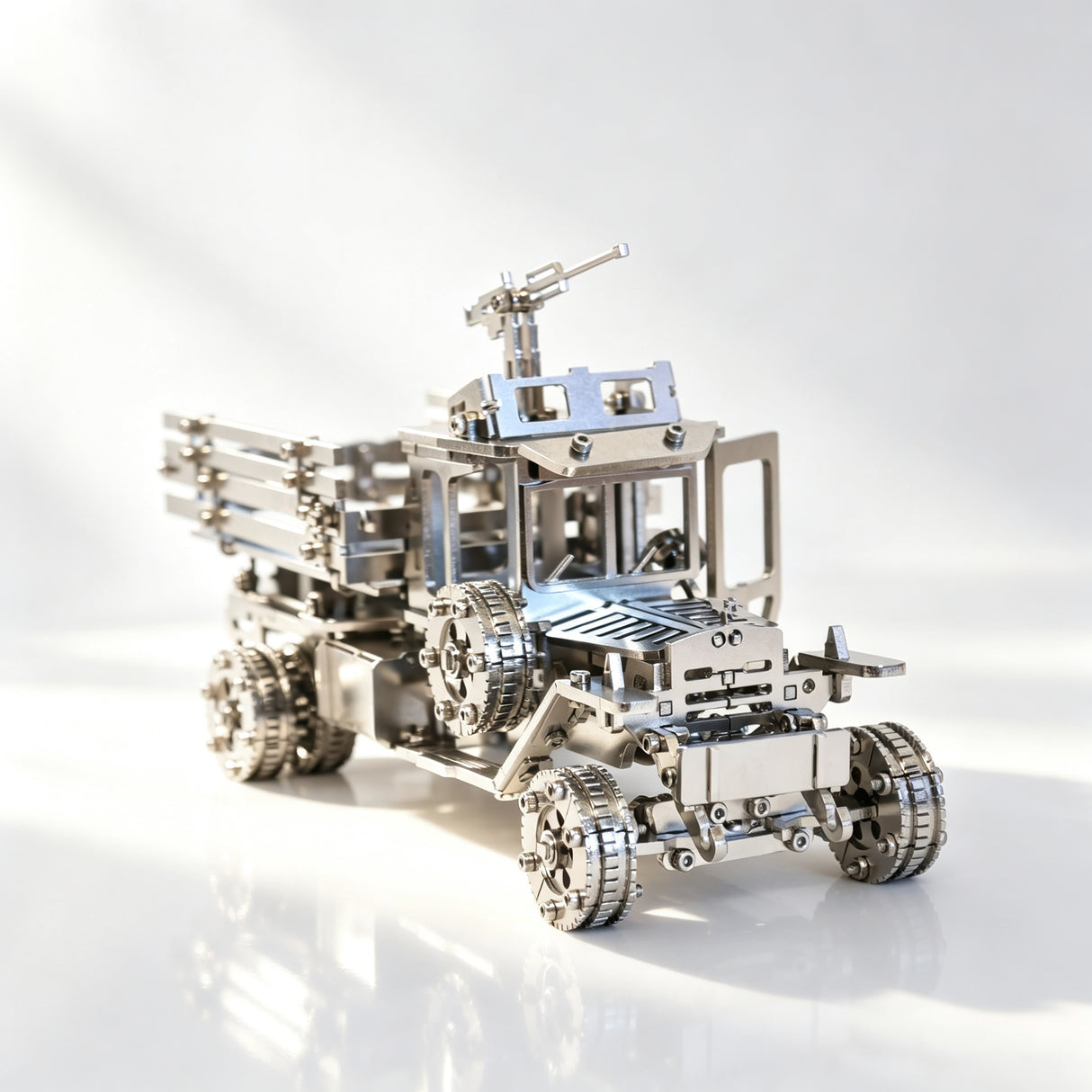 3D Metal Mechanical Military Truck Model Kit for Adults Camouflage DIY Assembly Puzzle