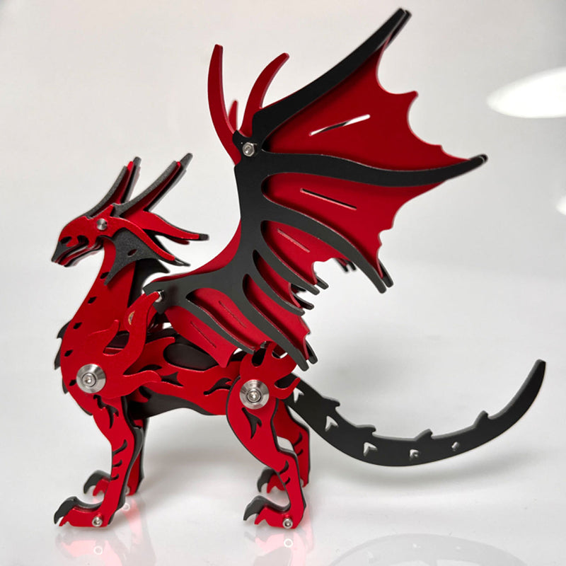 Load image into Gallery viewer, 3D Metal Pterosaur Puzzle Model Kit Mythical Creature Dragon Series
