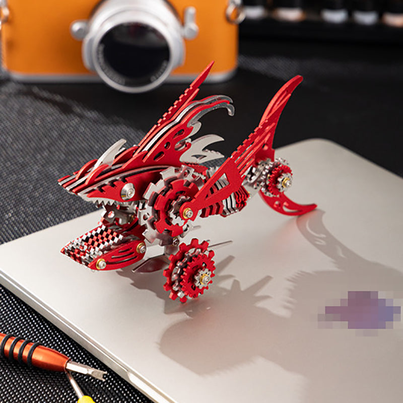 3D Metal Saw Shark DIY Mechanical Model Kit