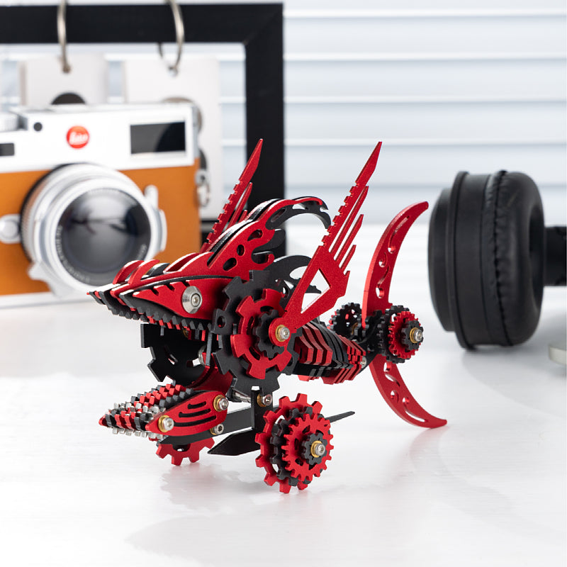 3D Metal Saw Shark DIY Mechanical Model Kit
