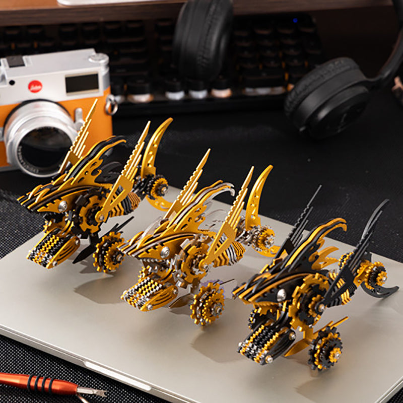 3D Metal Saw Shark DIY Mechanical Model Kit