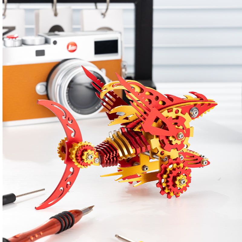 3D Metal Saw Shark DIY Mechanical Model Kit