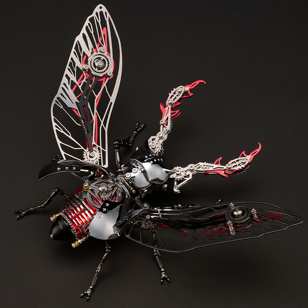 Mechanical Rhinoceros Beetle 3D Metal Model Kit – 317PCS DIY Insect Puzzle