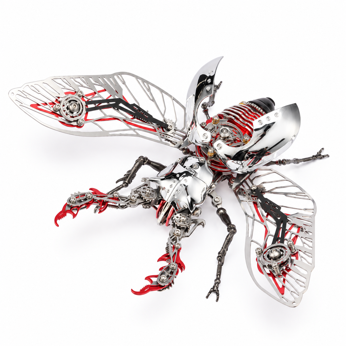 Mechanical Rhinoceros Beetle 3D Metal Model Kit – 317PCS DIY Insect Puzzle