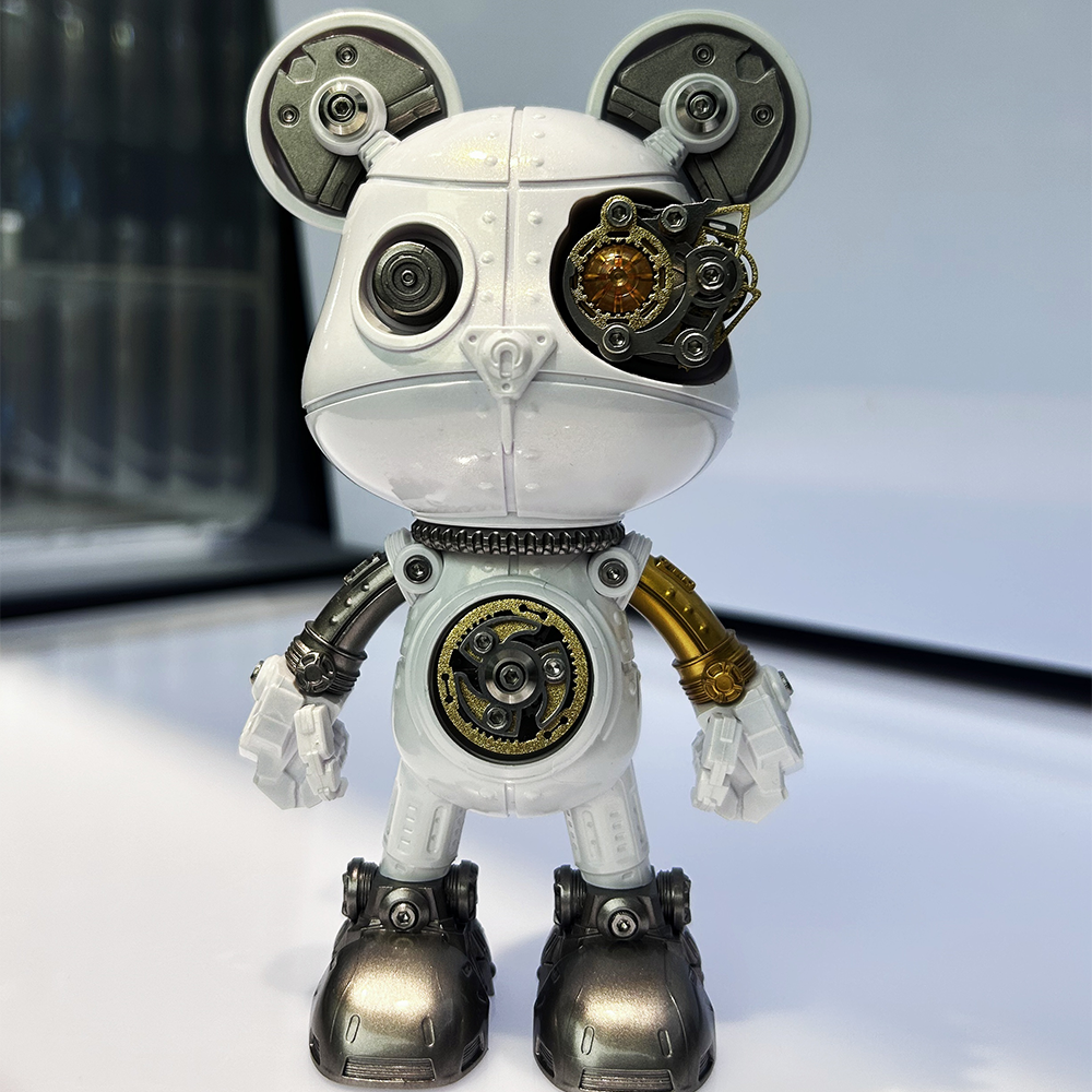 Cyberpunk Mecha Bear 3D Metal Assembly Model Kit