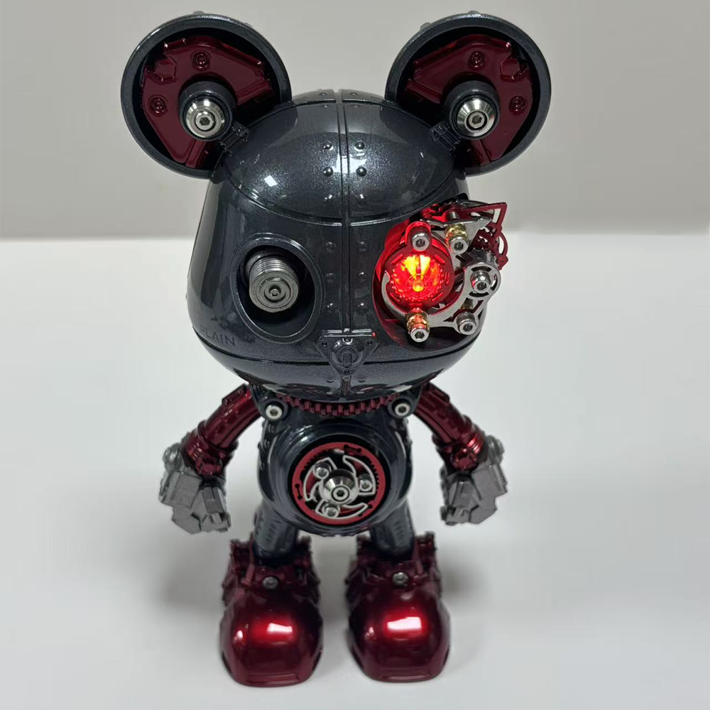 Cyberpunk Mecha Bear 3D Metal Assembly Model Kit