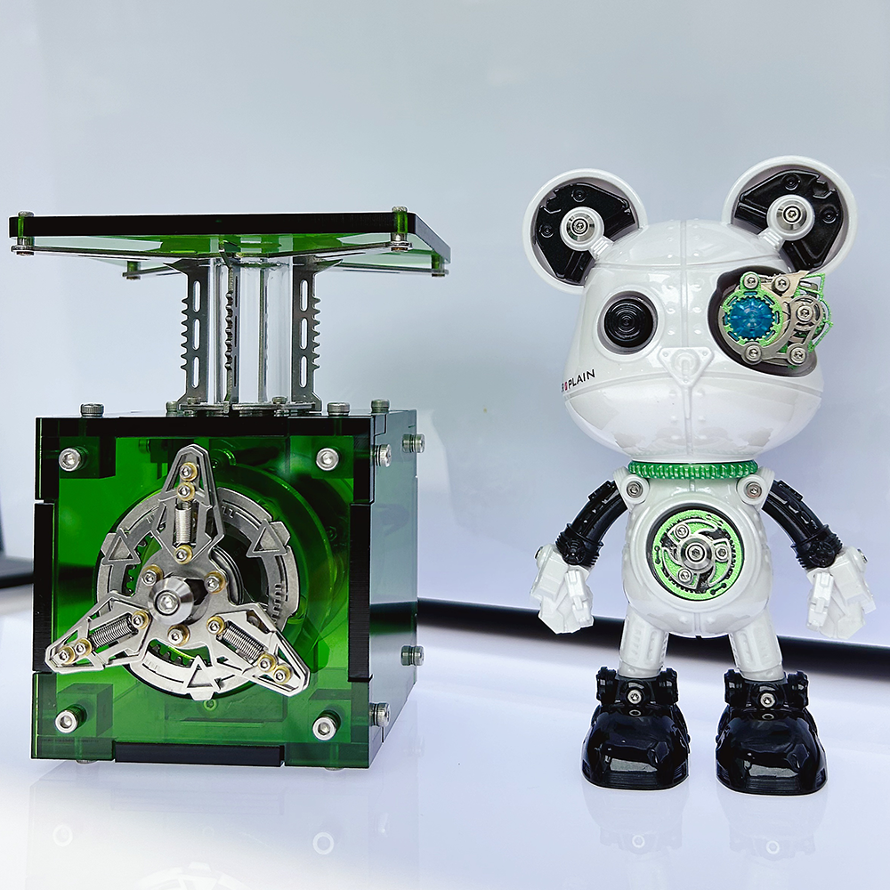 Cyberpunk Mecha Bear 3D Metal Assembly Model Kit