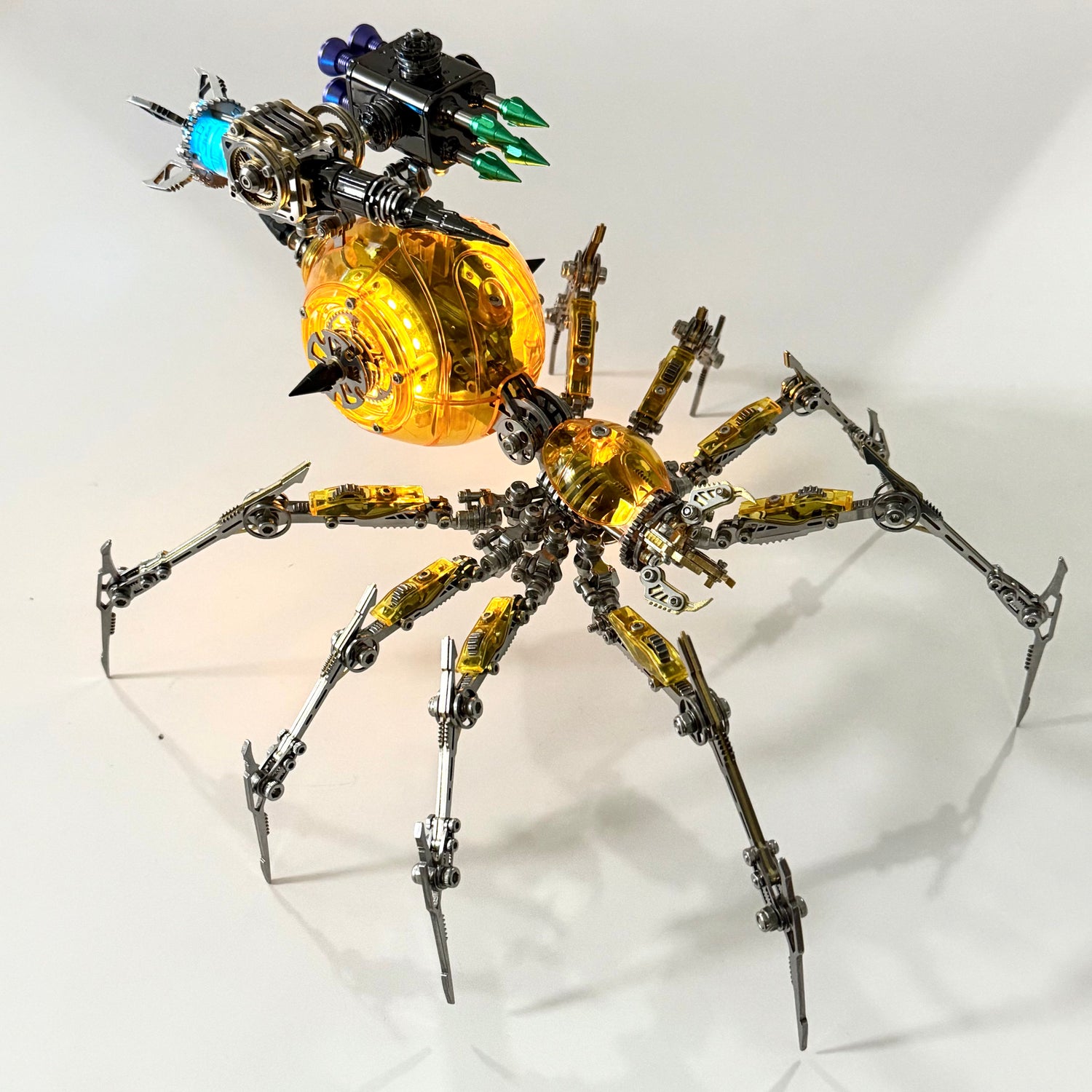 Cyberpunk Mechanical Mecha Battle Spider 3D Model Kit for Adults