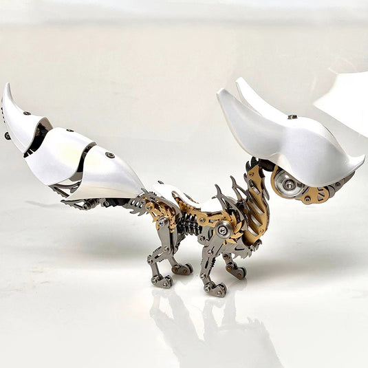 DIY Mechanical Fox Metal Puzzle Model Kit Adjustable Animal Series