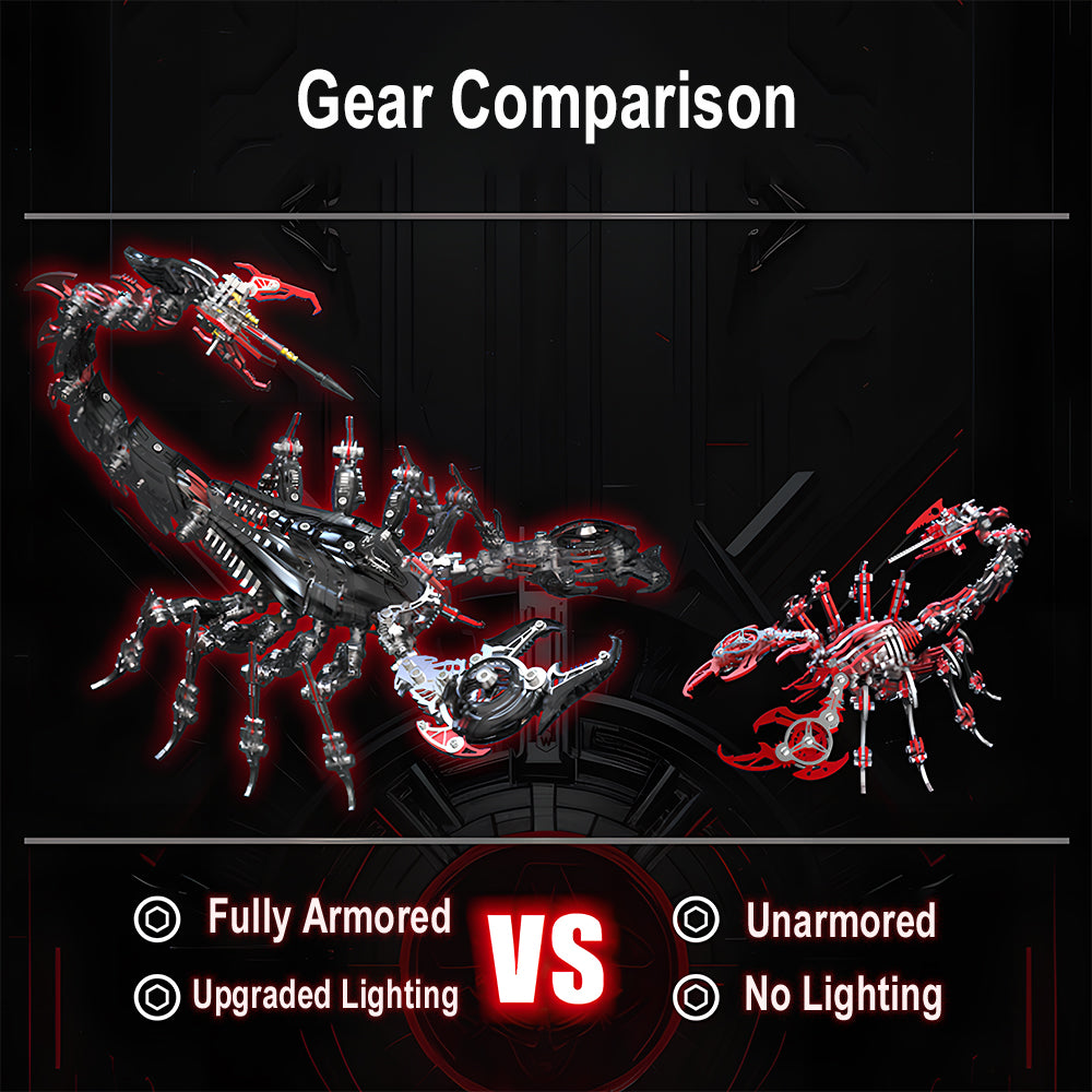 Large Mechanical War Scorpion King Model building kit for Adults