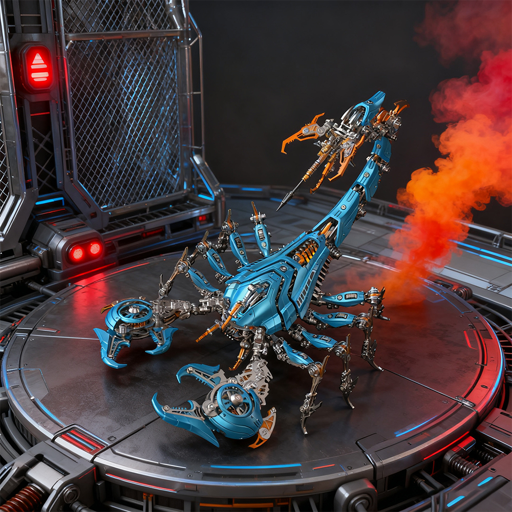 Large Mechanical War Scorpion King Model building kit for Adults