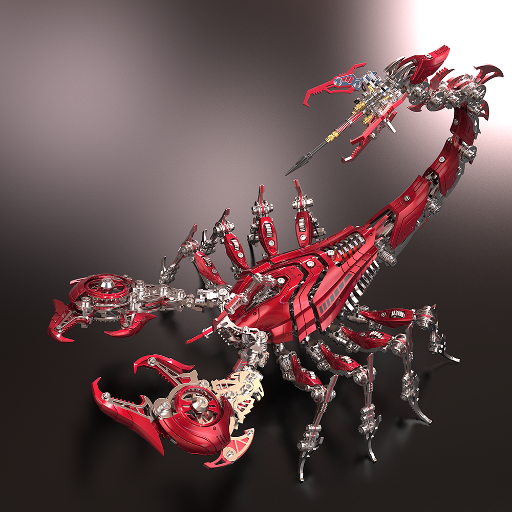 Large Mechanical War Scorpion King Model building kit for Adults