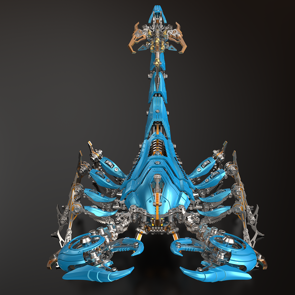 Large Mechanical War Scorpion King Model building kit for Adults