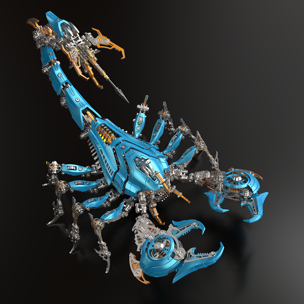 Large Mechanical War Scorpion King Model building kit for Adults