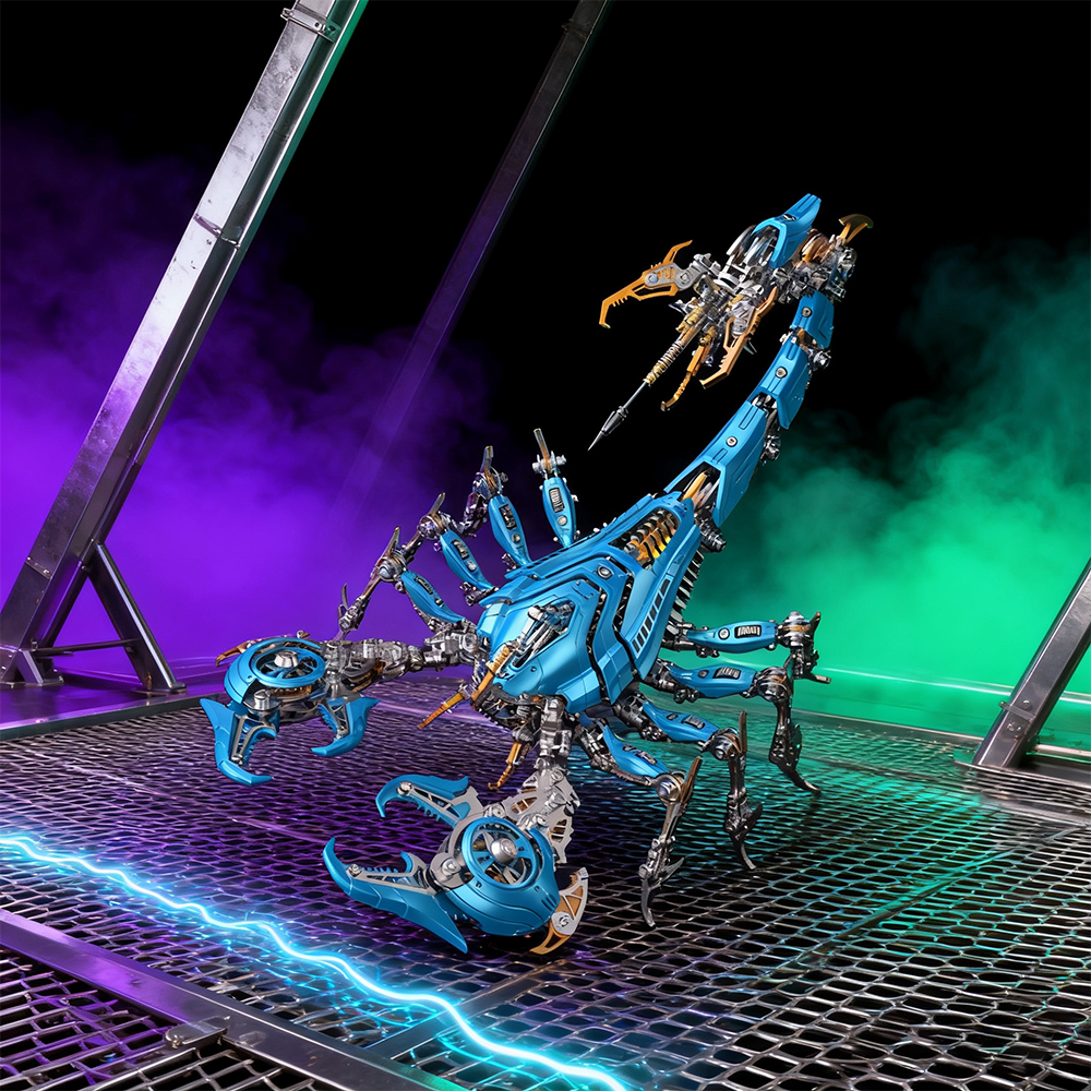 Large Mechanical War Scorpion King Model building kit for Adults