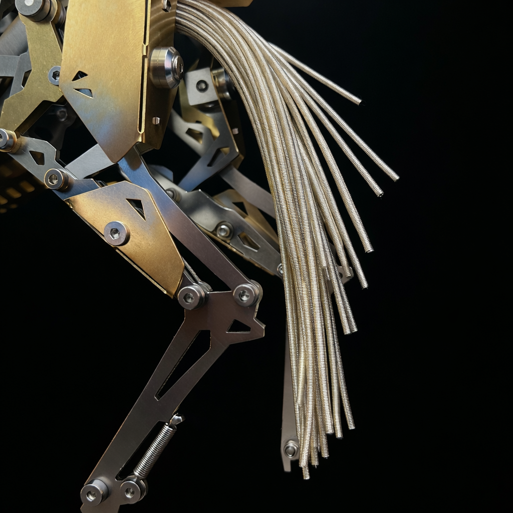 Mechanical Horse Metal Puzzle Kit DIY Running Motion Engineering Model