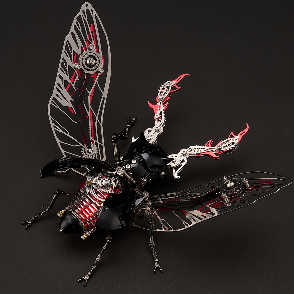 Mechanical Rhinoceros Beetle 3D Metal Model Kit – 317PCS DIY Insect Puzzle