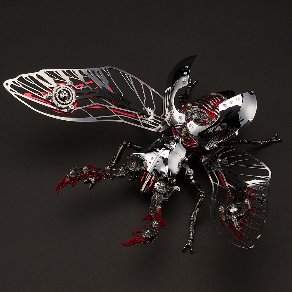 Mechanical Rhinoceros Beetle 3D Metal Model Kit – 317PCS DIY Insect Puzzle