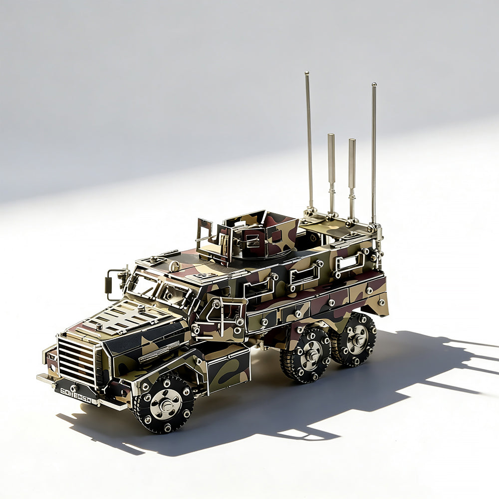 Military Armored Vehicle 3D Metal Model Kit DIY Tactical Truck
