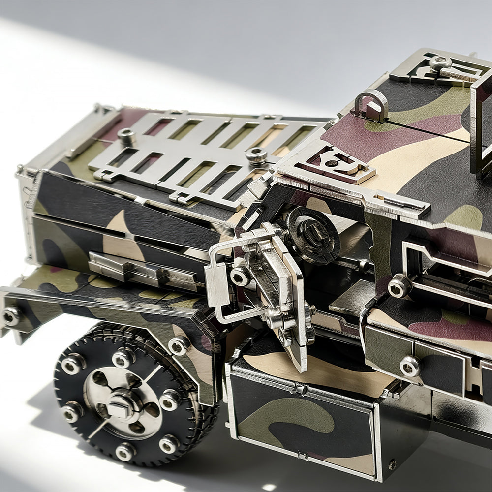 Military Armored Vehicle 3D Metal Model Kit DIY Tactical Truck
