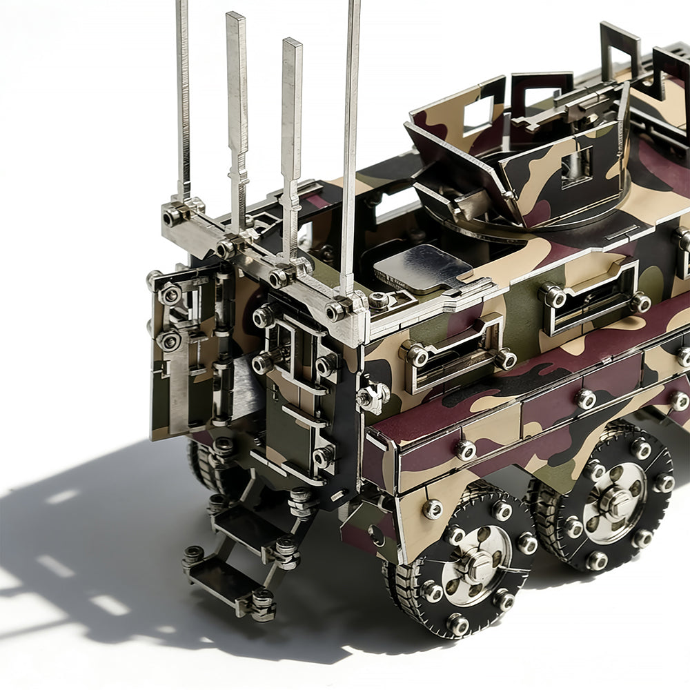 Military Armored Vehicle 3D Metal Model Kit DIY Tactical Truck