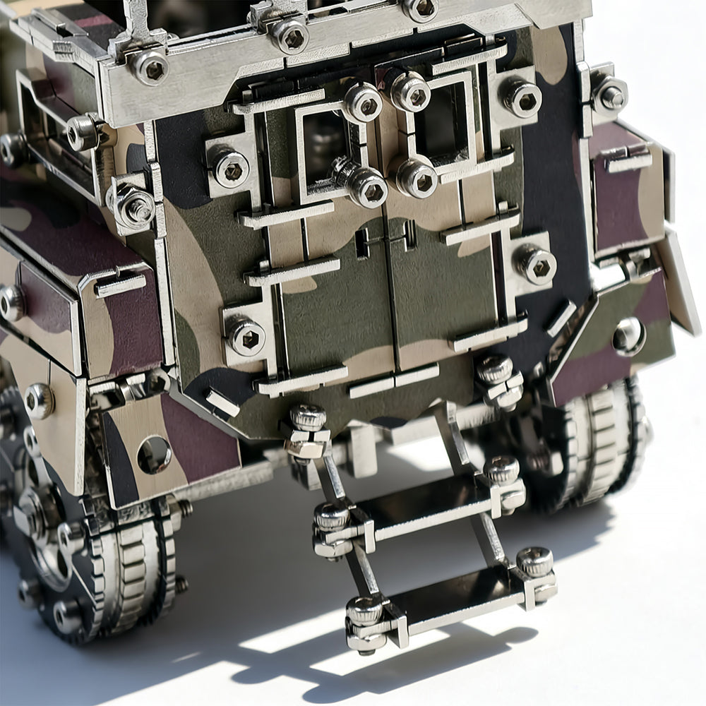 Military Armored Vehicle 3D Metal Model Kit DIY Tactical Truck