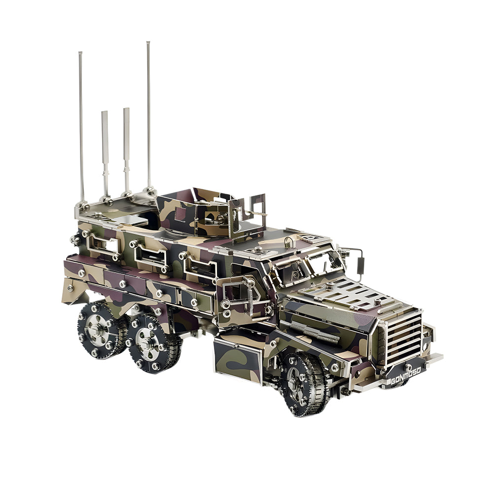 Military Armored Vehicle 3D Metal Model Kit DIY Tactical Truck