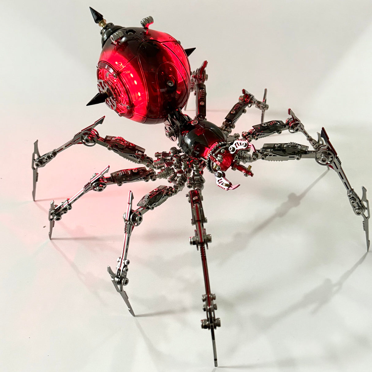 Metal Mechanical Black Battle Spider 3D Puzzle Model Kit for Adults