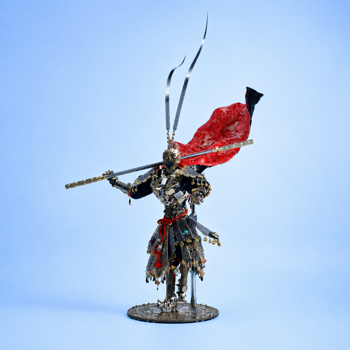 Monkey King Warrior 3D Metal Mech Model Kit – 2600PCS Mythological Mechanical Figure