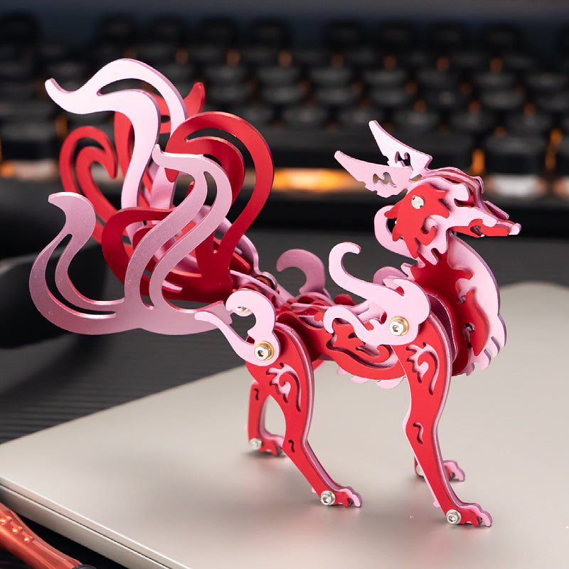 Nine-Tailed Fox 3D Colored Metal Puzzle Model Kit