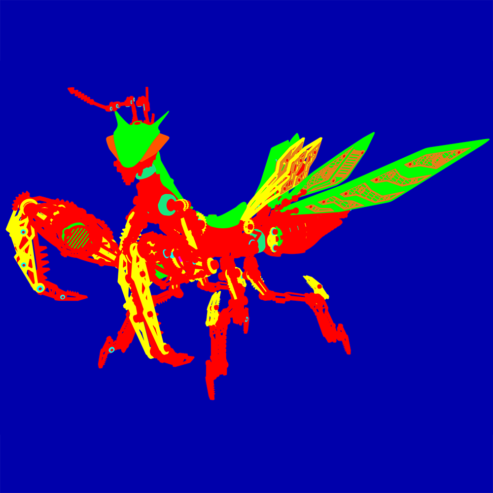 Orchid Mantis 3D Metal Model Building Kit for Gift and Collector