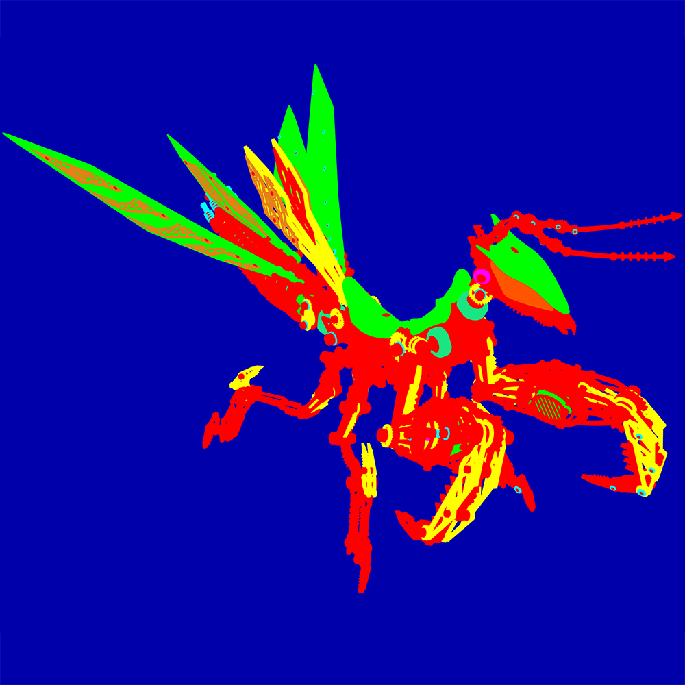 Orchid Mantis 3D Metal Model Building Kit for Gift and Collector