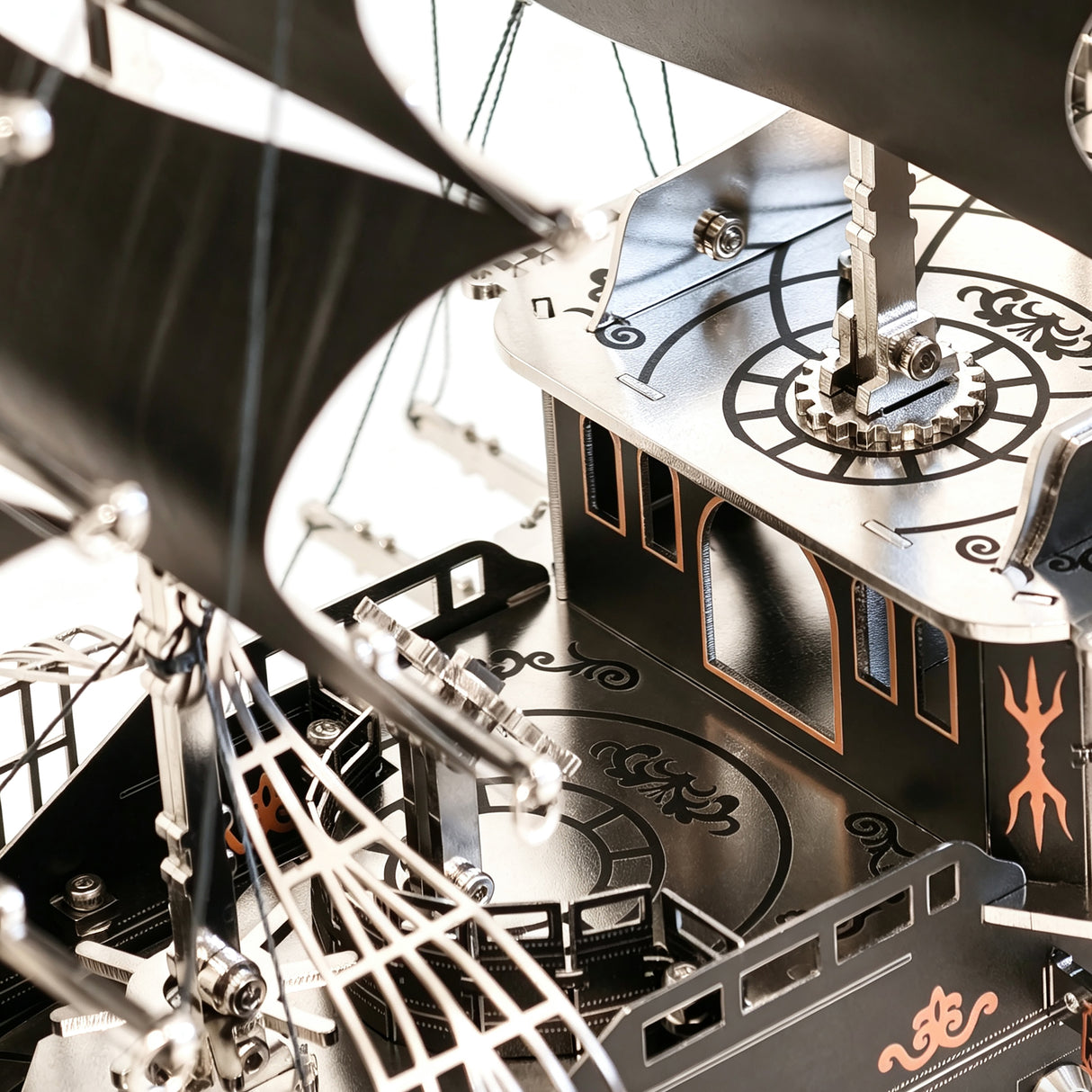 Pirate Ship 3D Metal Model Kit DIY Mechanical Sailing Masterpiece