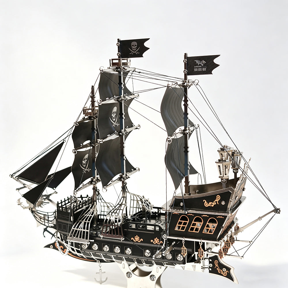 Pirate Ship 3D Metal Model Kit DIY Mechanical Sailing Masterpiece