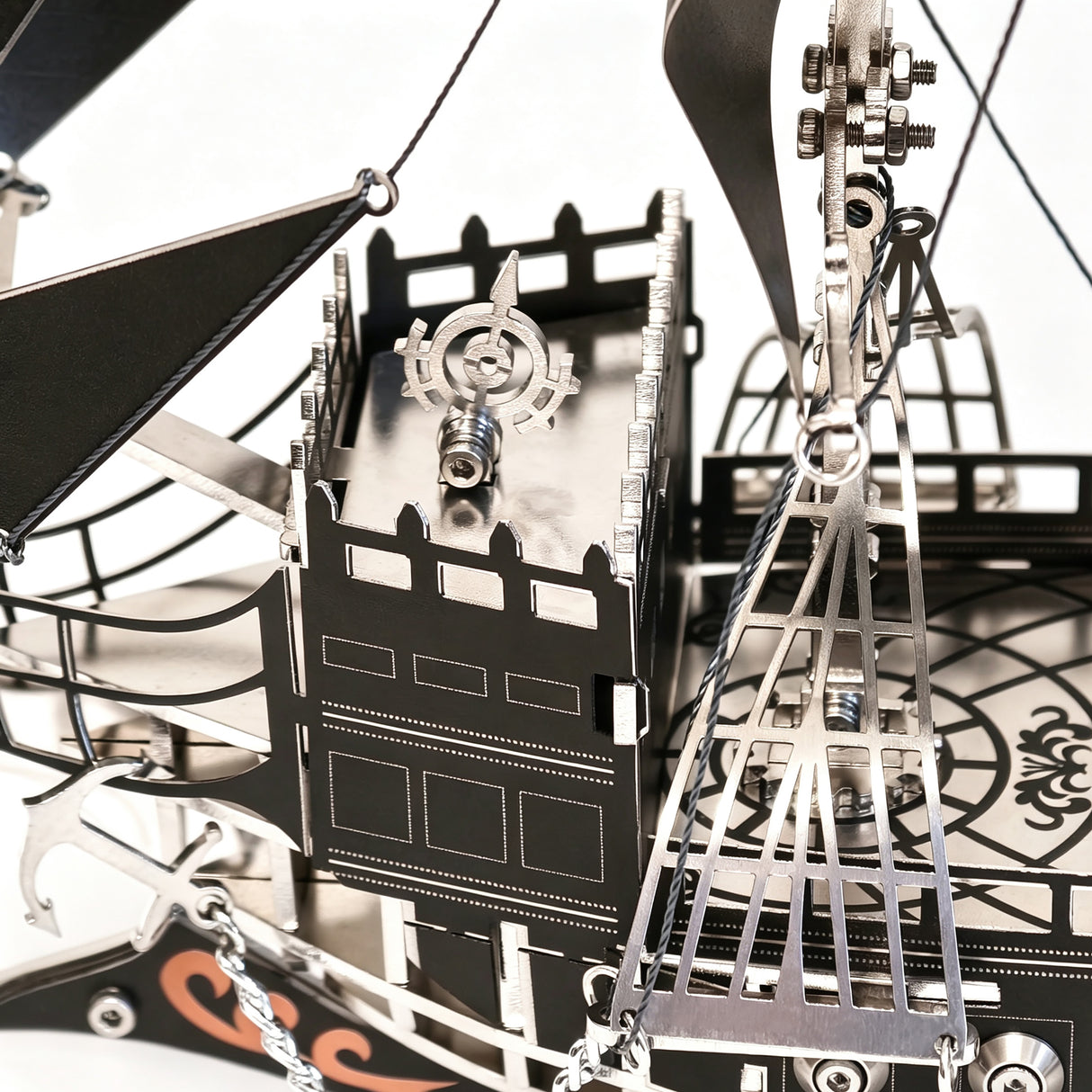 Pirate Ship 3D Metal Model Kit DIY Mechanical Sailing Masterpiece