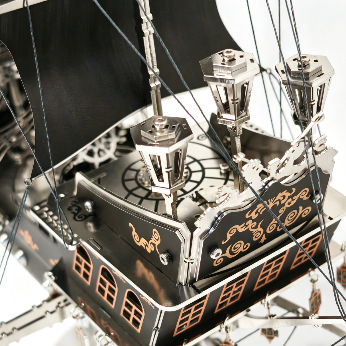 Pirate Ship 3D Metal Model Kit DIY Mechanical Sailing Masterpiece