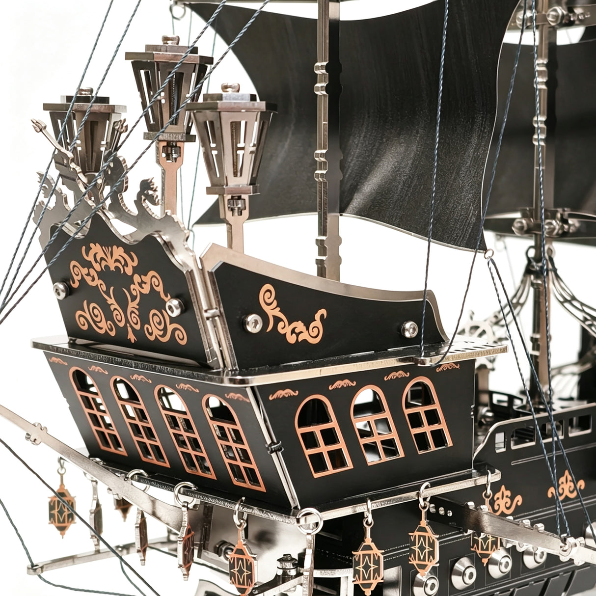 Pirate Ship 3D Metal Model Kit DIY Mechanical Sailing Masterpiece