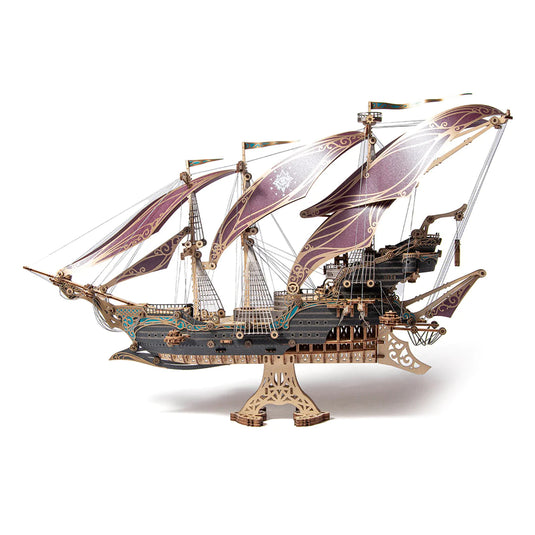 Pirate Ship 3D Wooden Puzzle Model Kit for Toy & Gift