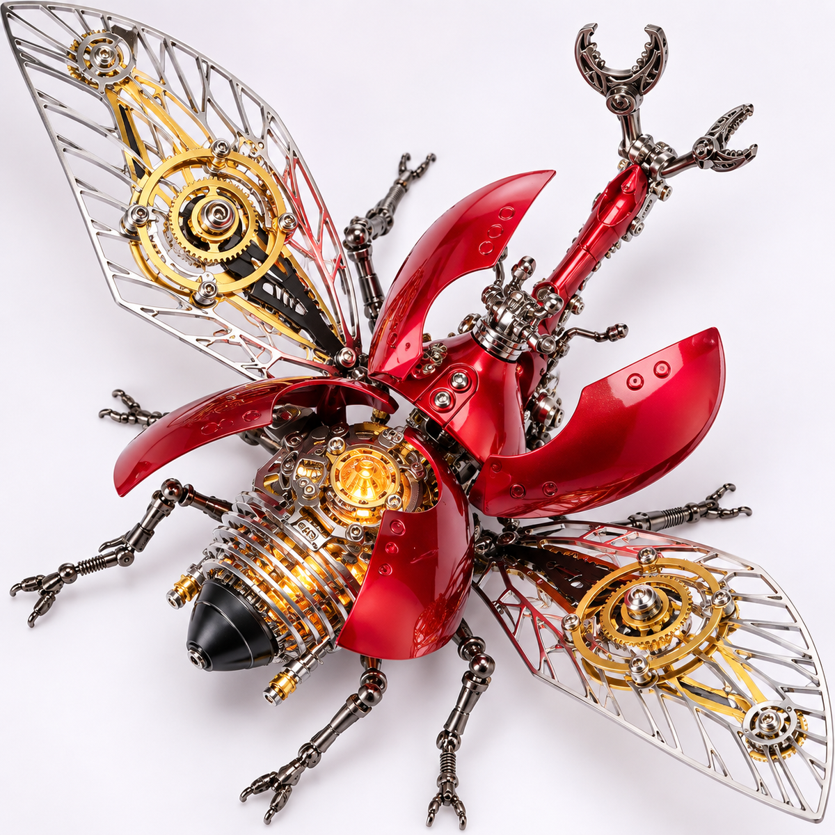 Steampunk Mechanical Stag Beetle 3D Metal Model Kit for Adults and Kids