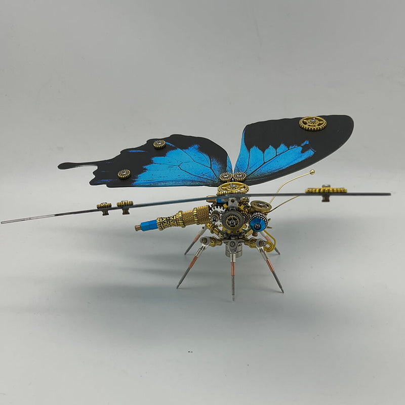 Load image into Gallery viewer, Steampunk butterfly papilio ulysses 200PCS metal puzzle model kit
