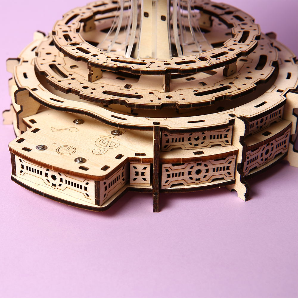 Steampunk Floating Castle 3D Wooden Puzzle Model Kit